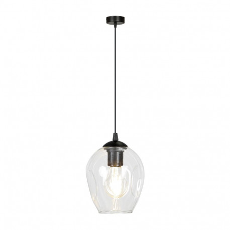 IRIS lampa wisząca, moc max.60W, E27, czarno-transparentna