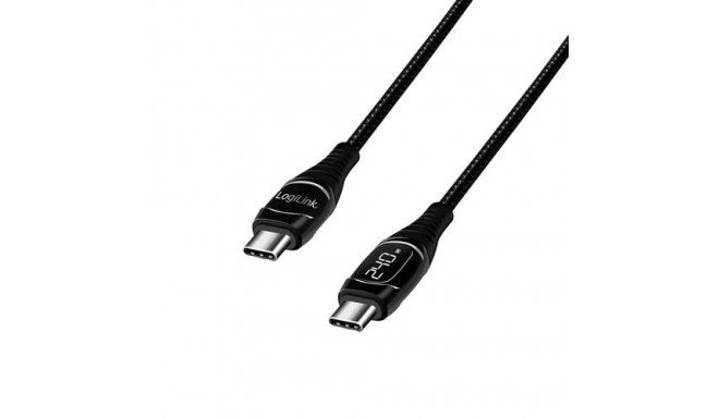LogiLink CU0185 USB cable USB 2.0 2 m USB C Black