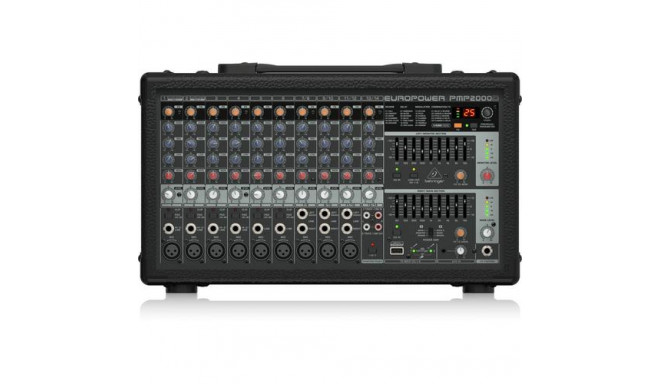 Behringer PMP2000D audio mixer 14 channels Black