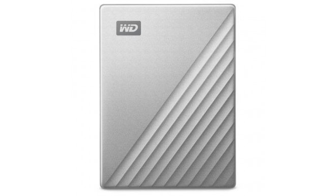 "2,5"" WD My Passport Ultra Mac 4TB Silver USB-C/USB3.0 HDD 6,4cm 2,5Zoll Metal finish RTL portable 