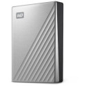 "2,5"" WD My Passport Ultra 4TB Silver USB-C/USB3.0 HDD 6,4cm 2,5Zoll Metal finish RTL portable exte