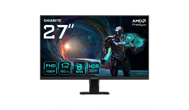 "68,6cm/27"" (1920x1080) Gigabyte GS27FA 16:9 FHD SS IPS 1ms 180Hz 2xHDMI DP Black"