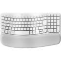 "Logitech Wave Keys wireless ergonomic keyboard - OFFWHITE - (DE) - 2.4GHZ/BT - N/A - CENTRAL-419 - 