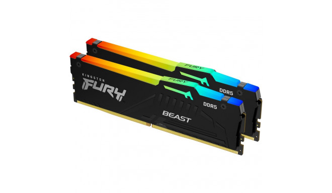 "KINGSTON 64GB 6000MT/s DDR5 CL30 DIMM Kit of 2 FURY Beast RGB EXPO"