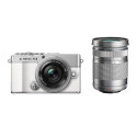 Olympus PEN E-P7 + ED 14-42mm EZ PANCAKE + ED 40-150mm F4-5.6 R (White)