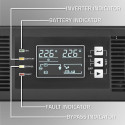 Qoltec 52285 Uninterruptible Power Supply UPS for RACK | 1kVA | 1000W | Power factor 1.0 | LCD | EPO