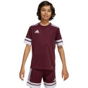 Koszulka dla dzieci adidas Squadra 25 bordowa JC8667 116cm