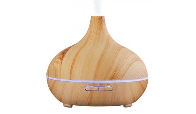 IVY D1 3-in-1 Aroomi Difuusor - Hüdroabsorber - 10W Öö Atmosfääri Lamp 17cm / 500ml Heleda Puidu