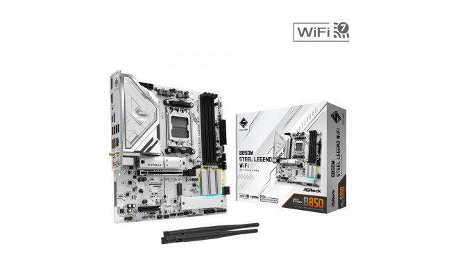 Mainboard|ASROCK|AMD B850|SAM5|Micro-ATX|Memory DDR5|Memory slots 4|4xPCI-Express 4.0 4x	|1xPCI-Expr