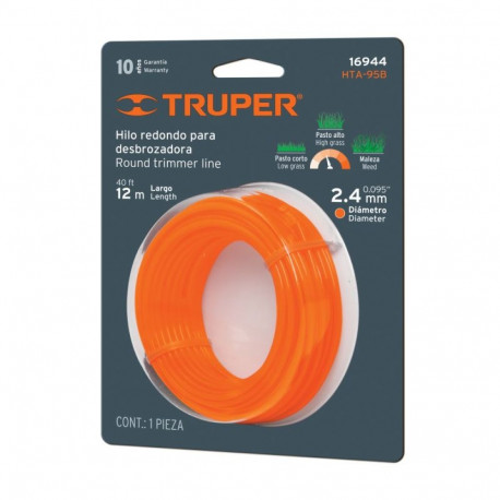 Ümar trimmeri jõhv 2.4mm/12m Truper®