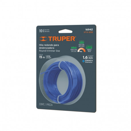 Round trimmer line 1.6mm/15m Truper®