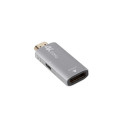 HDMI(M)-Displayport(F)4K adapter silver