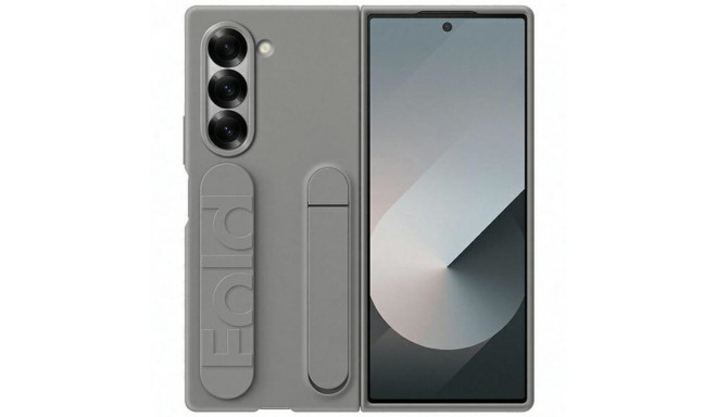 Samsung Galaxy Fold6 Standing Cover with Strap Gray