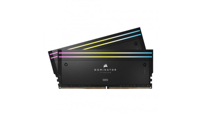 CORSAIR DOMINATOR TITANIUM RGB 64GB 2x32GB DDR5 6400MT/s DIMM Unbuffered 32-40-40-84 Std PMIC XMP 3.