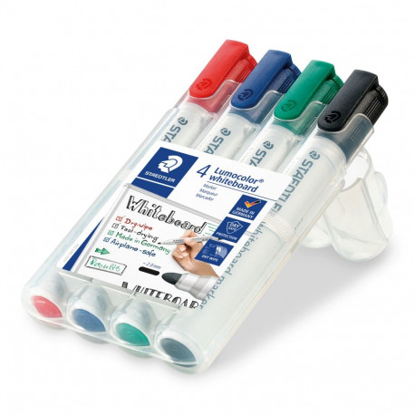 Tahvlimarker Staedtler Lumocolor,ümar ots 4 värvi komplekt