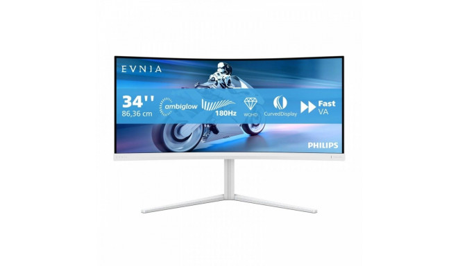 Monitor 34 inches 34M2C5501A Curved VA 180Hz HDMIx2 DP HAS Ambiglow