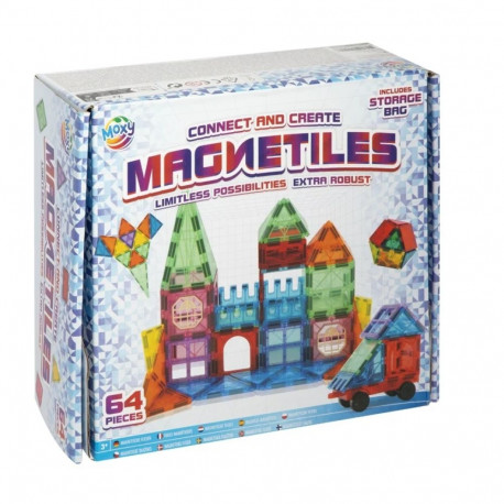Moxy magnetilised ehitusklotsid 64 osa