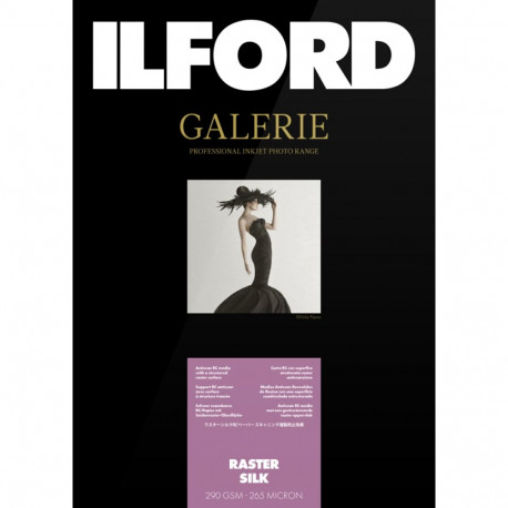 Ilford fotopaber Galerie Raster Silk 290g A4 100 lehte
