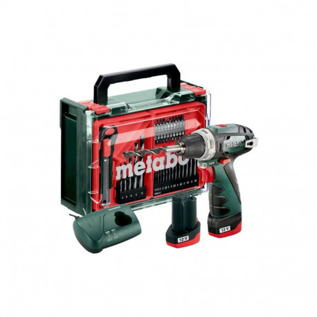METABO akukruvikeeraja BS baaskomplekt 12V + 41 ACC 34/17Nm 2x2,0Ah POWERMAXX