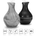 IVY D2 3-in-1 Aroomi Difuusor - Niisutaja - 1.5W Öö Atmosfääri USB Lamp 11cm / 300ml Kivi Puit