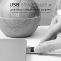 IVY D2 3-in-1 Aroomi Difuusor - Niisutaja - 1.5W Öö Atmosfääri USB Lamp 11cm / 300ml Kivi Puit