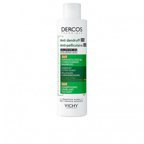 VICHY DERCOS TECHNIQUE champú acondicionador anticaspa 2 en 1 200 ml