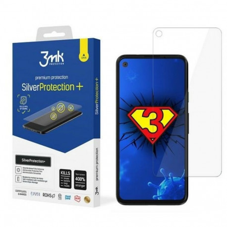 3MK Silver Protect+ Google Pixel 4a Antimicrobial Film with Wet Installation