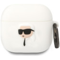 Karl Lagerfeld 3D Silicone NFT Case for AirPods 4 White