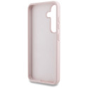 Guess Silicone Big 4G Logo Bottom Script Samsung Galaxy S25 Case Pink