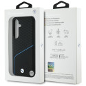 BMW Leather Textured and Smooth MagSafe case for Samsung Galaxy S25 black