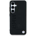 BMW Leather Big Wordmark Case for Samsung Galaxy S25+ Black