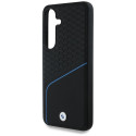 BMW Leather Textured and Smooth MagSafe case for Samsung Galaxy S25 black