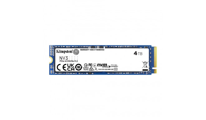 Kingston Kingston pooljuhtketas 4 TB NV3 M.2 PCIe 4.0 x4 (NVMe)