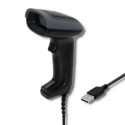 Qoltec 50863 Wired laser barcode scanner 1D 2D USB