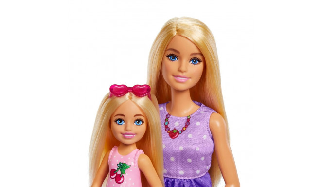 Barbie Family & Friends nukud ja aksessuaarid, piknikuteemaline mängukomplekt 2 nukuga ja 9 osaga