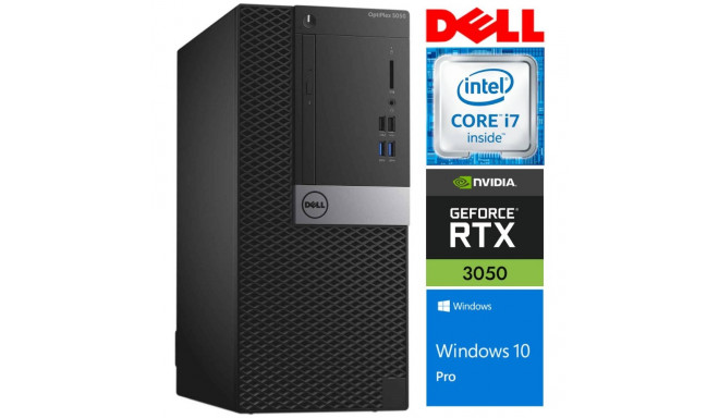 DELL 5050 MT i7-7700 32GB 512SSD M.2 NVME RTX3050 6GB WIN10Pro