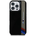 BMW Motorsport IML Vertical Stripe Case for iPhone 16 Pro Max Black