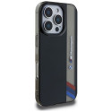 BMW Motorsport IML Vertical Stripe Case for iPhone 16 Pro Max Black