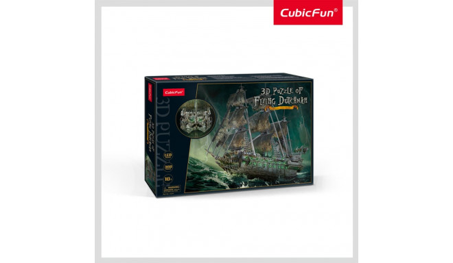 CUBICFUN 3D pusle LED-valgustusega Lendav Hollandlane