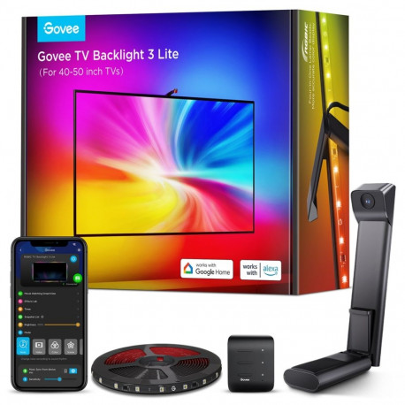 Govee H6097 TV taustvalgustus 3 Lite | LED-riba | taustvalgustus 40–50-tollisele TV-le, RGBICW, Wi-F