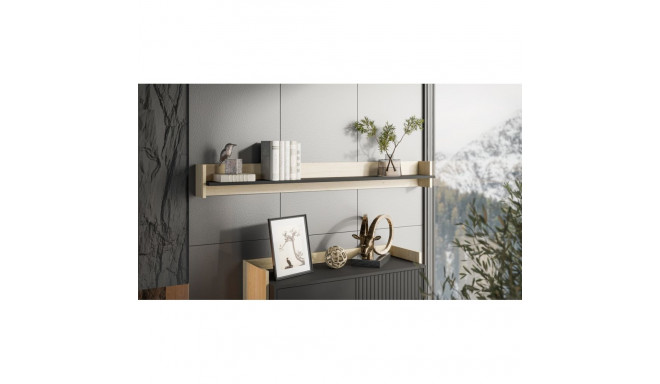 Cama Shelf PORTO 150x18x16.5 oak/black