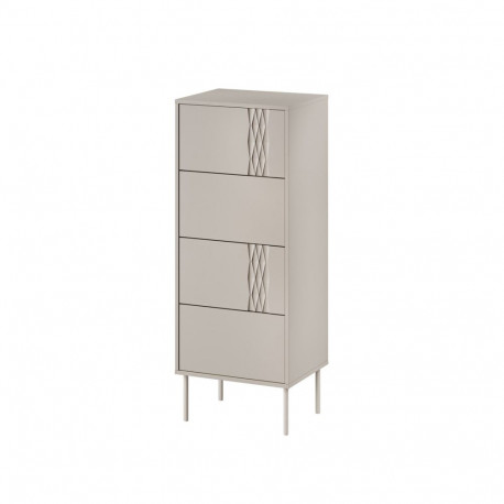 Cama 4S TRESSE chest of drawers 50x40x125 cashmere matt