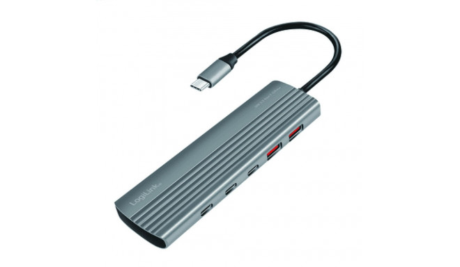 LogiLink USB 3.2 Gen2 Hub 10+1-Port aluminum