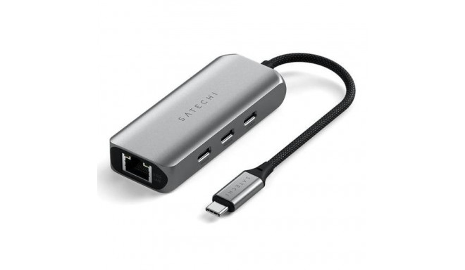 Satechi ST-H3C25EM interface hub USB Type-C 10000 Mbit/s Grey