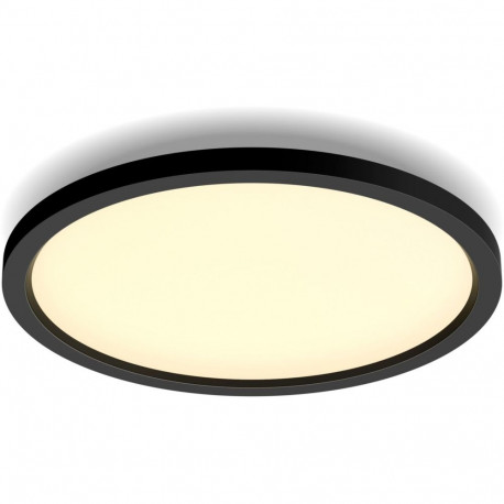 "Philips Hue White Amb. Aurelle Panelleuchte rund Schw inkl DS"