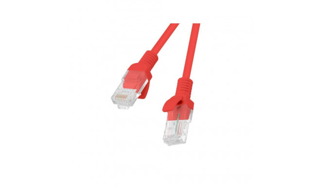 patchcord kat.5e utp 1.5m punane fluke läbinud Lanberg 10-pack
