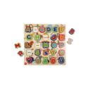 bo. Educational wooden puzzle "Alphabet and animals" (In Estonian lang.)