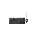 Renkforce RF-KMC-712 keyboard Mouse included Home USB QWERTZ Swiss Black