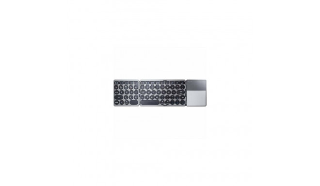Renkforce RF-FWK-250 keyboard Bluetooth QWERTZ German Black, Grey