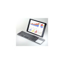 Renkforce RF-FWK-250 keyboard Bluetooth QWERTZ German Black, Grey